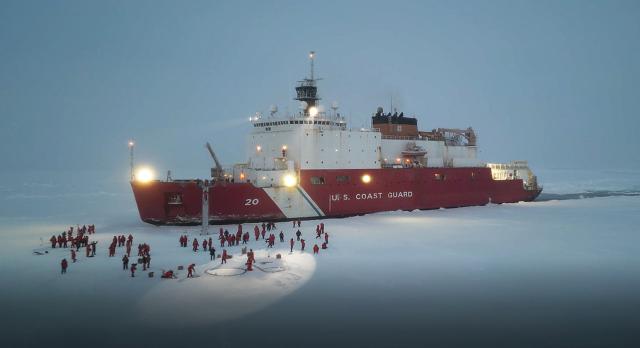 Crew and science team members from the polar icebreaker Healy (WAGB-20)