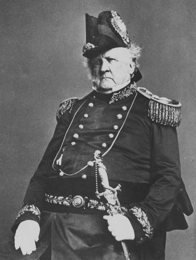 Winfield Scott, Commanding General of the U.S. Army, came up with the Anaconda Plan, the United States’ maritime strategy in the Civil War. U.S. Naval Institute Photo Archive