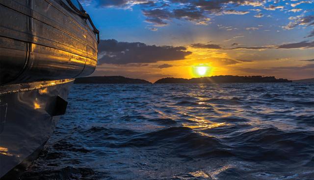 setting sun