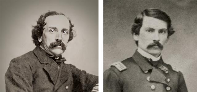 Institute founders Commodore Foxhall Parker (left) and Lieutenant Samuel Dana Green (right) were both Civil War veterans. Parker served as executive officer of the Washington Naval Yard and thwarted Southern Blockade runners, and Greene served as the executive officer on board the Monitor under fellow founder John L. Worden. All three had essays published in early issues of what would become Proceedings magazine.  