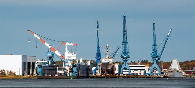 Bath Iron Works (BIW) in Maine originally was to build some of the San Antonio–class amphibious transport docks, but changes to the joint contract with BIW and Northrop Grumman Ship Systems caused BIW to transition exclusively to construction of Arleigh Burke– and Zumwalt-class destroyers.