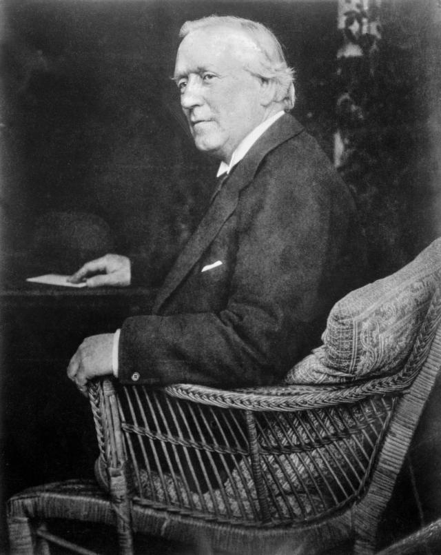 British Prime Minister Herbert Asquith, seated