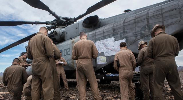 Marines participate in a brief