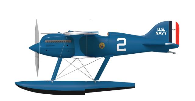 The Curtiss R3C-2 in 1925. The aircraft had only three hours of flying time when it was stricken on 30 November 1928.