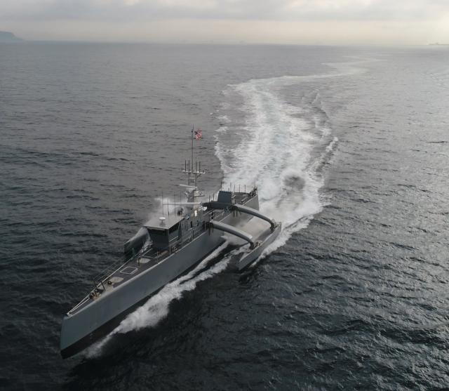 An autonomous platform such as DARPA’s Sea Hunter could take station ahead of the U.S. battle fleet and remain there clandestinely, ready to move rapidly to rescue and recover downed aircrew or sailors of sunk warships.