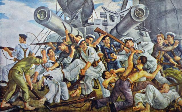 20 July 1936: As the Nationalist uprising boils over and sparks the Spanish Civil War, pro-Republican sailors seize the reserve battleship España, moored at El Ferrol, in what will prove to be a temporary victory. Naval factors will play a key role in the fighting that ensues for the next three years, generating a number of historical firsts that presage the world war to follow.