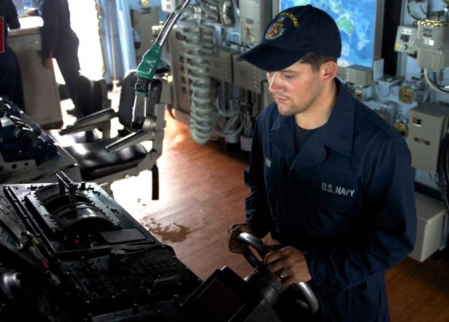 Helmsman on board the USS John S. McCain