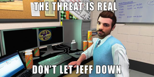 Alongside his costar Tina, Cyber Awareness Jeff is a well-known (and much mocked) character from the DoD Cyber Awareness Challenge. Despite recent improvements, the challenge has a long way to go. It should build on itself, annually bringing new skills and awareness. Presenting service members with real adversary threats and tactics would result in much better engagement.