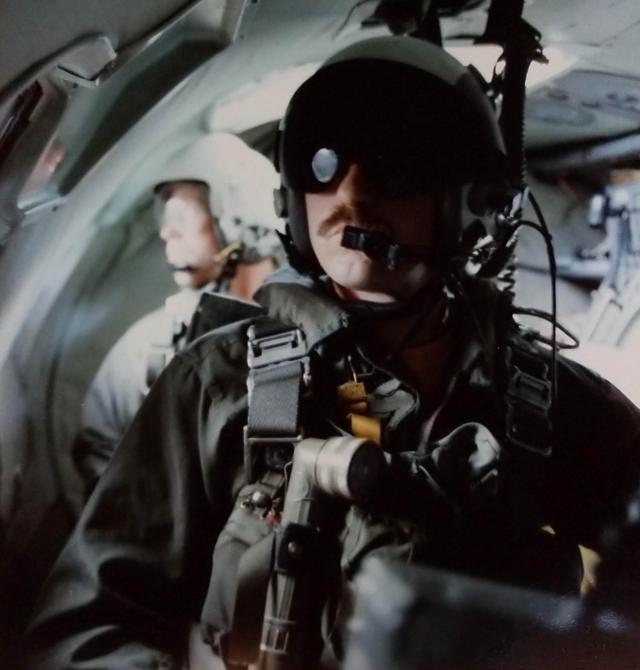 CDR Vernon Huber and LT John Covell (background)
