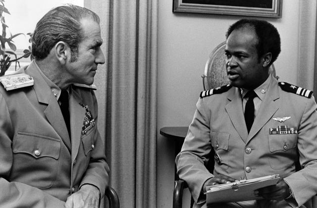 Admiral Zumwalt Jr. and Lt. Commander Norman