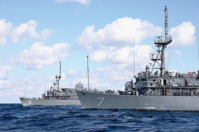 The Avenger-class mine countermeasures ships USS Pioneer (MCM-9) and Patriot (MCM-7) operate in the Seventh Fleet area of operations. The U.S. Navy has eight MCM ships, all of which are aging, and their eventual retirement will have significant implications for mine warfare.