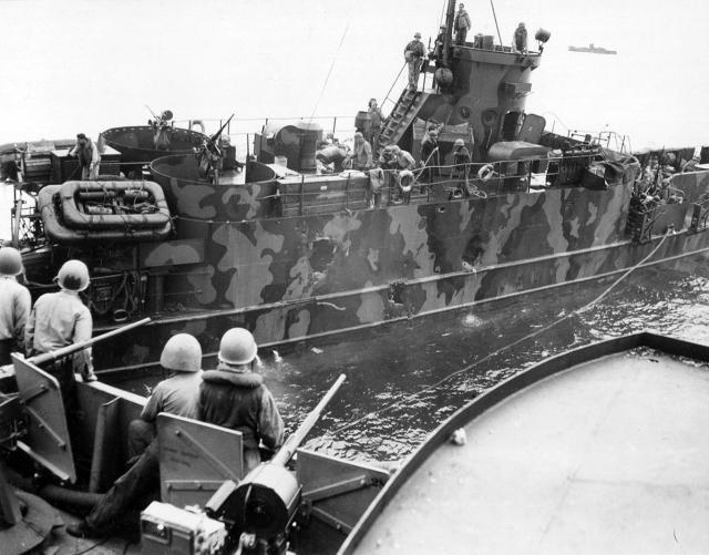 Infantry landing craft gunboats that supported the UDTs paid a heavy price.
