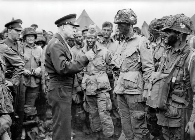 Just before paratroopers boarded airplanes to participate in the first assault