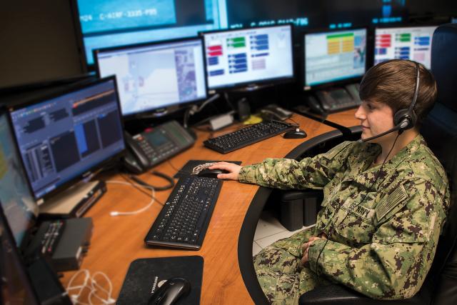 Some active-duty jobs, such as this petty officer working as an emergency dispatcher, translate directly into civilian jobs, but earning professional certifications can be a big resume boost.