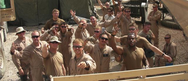 author’s team in Iraq