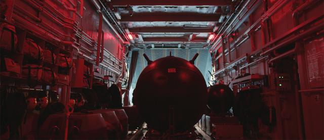 A sea mine sits in a transportation container during Freezing Winds 24, a NATO exercise in the Baltic Sea focused on international naval operations such as protecting maritime transportation and underwater infrastructure. Both offensive mining capabilities and mine countermeasures are necessary tools in this area of operations.