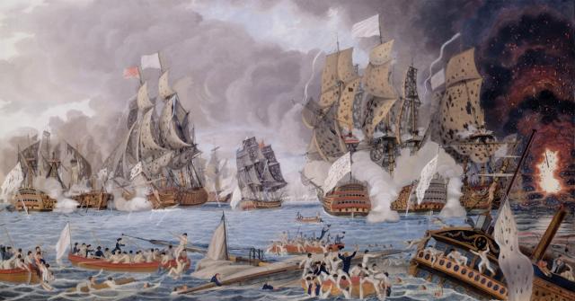 12 April 1782: After suffering a humiliating defeat by the French at the Battle of the Chesapeake Capes the previous September, the Royal Navy comes roaring back with a resounding victory over the French Caribbean fleet at the Battle of the Saintes.