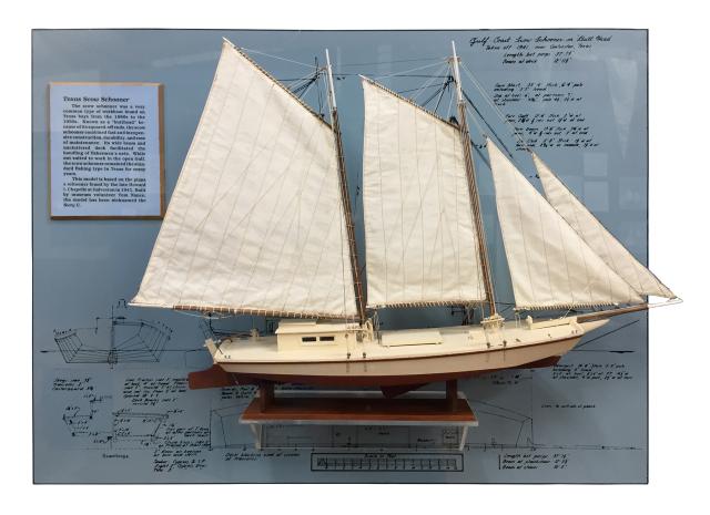 Many models, artifacts, and works of art enrich a visitor’s understanding of Texas maritime history.