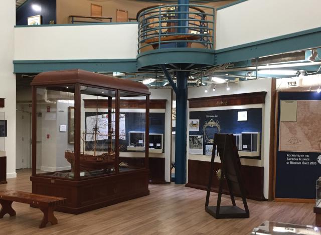 The main floor galleries are spacious and well organized.