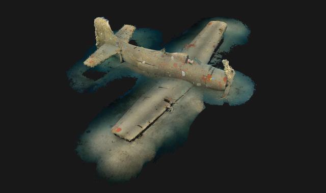 3D image of a Douglas A-1 Skyraider