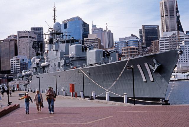 HMS Vampire is permanently moored at, and is a part of, the Australian National Maritime Museum. 