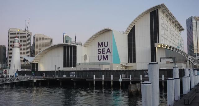 The Australian National Maritime Museum is large, with several buildings and a large harbor area with a total of 14 vessels, inlcuding the Vampire museum ship. 