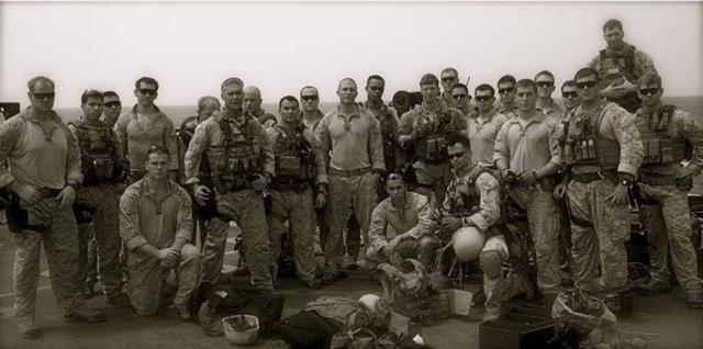 The Marines of 2nd Platoon, 1st Force Reconnaissance Company, 15th MEU (SOC) on board the USS Dubuque (LPD-8) in the Indian Ocean, Sep 2010