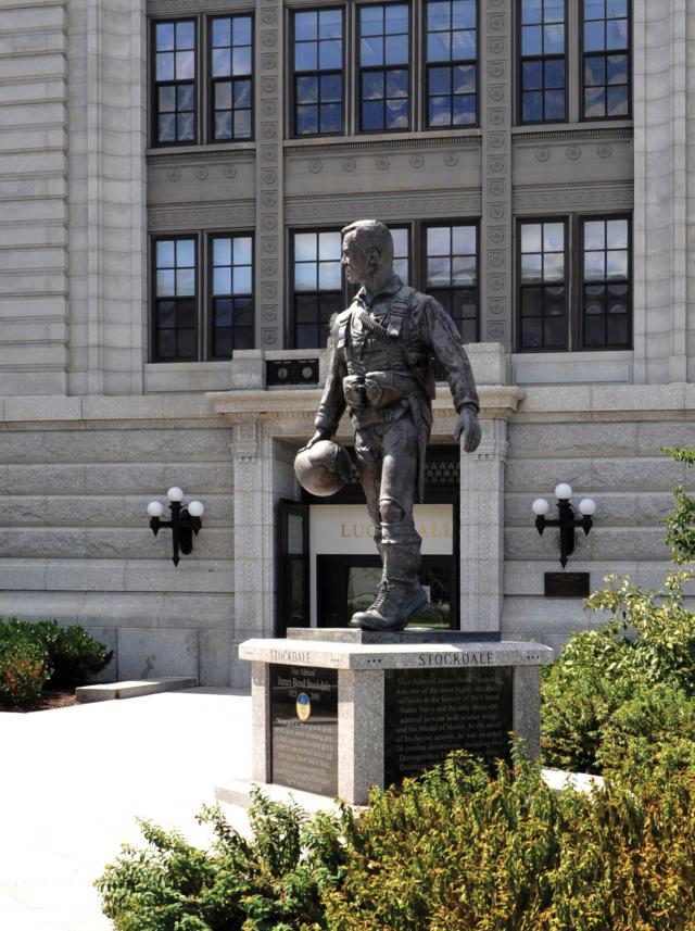 Admiral Stockdale Statue at the U.S. Naval Academy