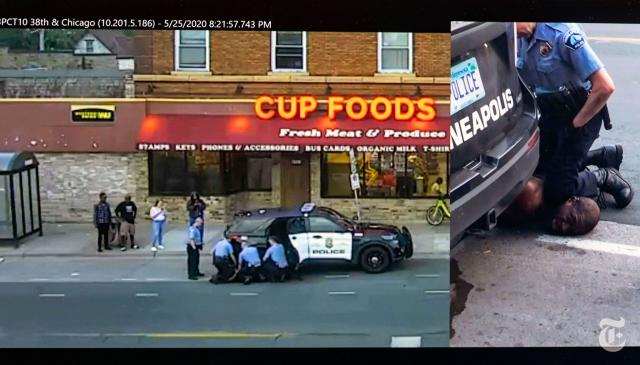 The arrest and murder of George Floyd in Minneapolis in 2020. 