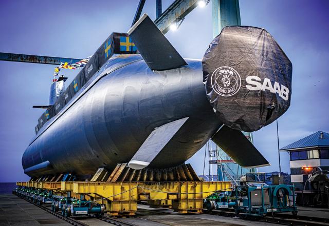 The Swedish Gotland-class submarine Halland was relaunched in February 2025, following modernization. 