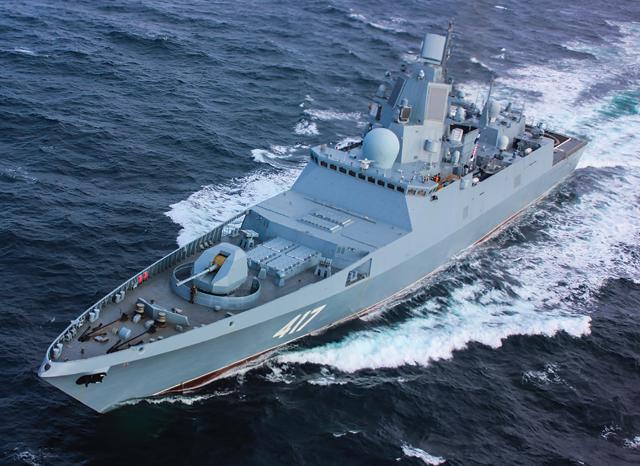 The Russian frigate Admiral Gorshkov