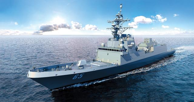 An artist’s rendering of the future guided-missile frigate USS Lafayette (FFG-65). The ship is named in honor of the Marquis de Lafayette and his service during the American Revolutionary War. The Lafayette is the fourth of the new Constellation-class frigates, with the lead ship scheduled to commission in 2029. In November, the Navy issued a notice seeking additional sources for the construction of frigates, a recognition it will soon need to build frigates at a faster rate in the future.