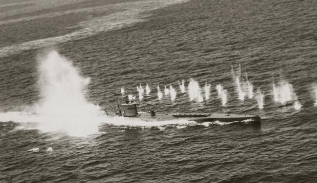 U-118 meets her fate in the Atlantic