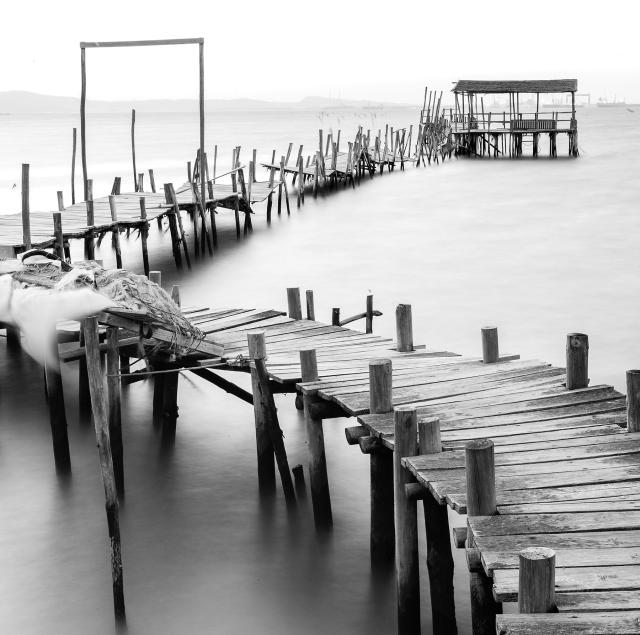 historic wooden pier 