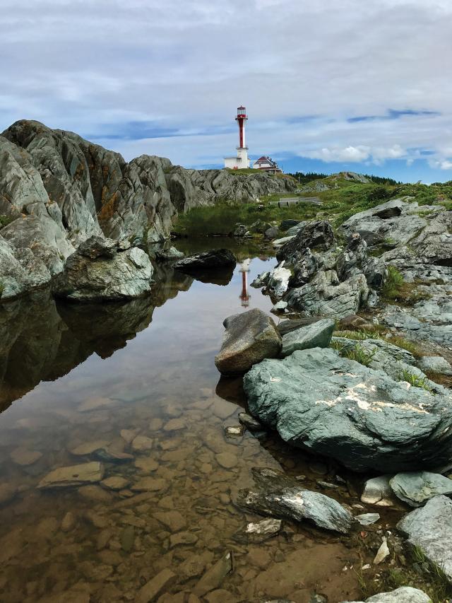 	Calm before      the storm Olga Curnen  The lighthouse at Yarmouth, Nova Scotia, stands ready for  duty in 2017.