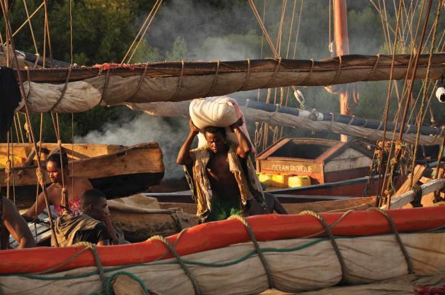 Incessant activity Stephane de Rouville  Schooners from all over the west coast  of Madagascar meet at the port of Morondava to load and unload goods. The photographer was part of the crew on board one of these schooners for 17 days in December 2015.
