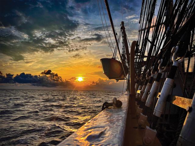 Between Sea and Ship CDT Gabriel Niles, USCG On board the USCGC Eagle (WIX-327)  in the Caribbean