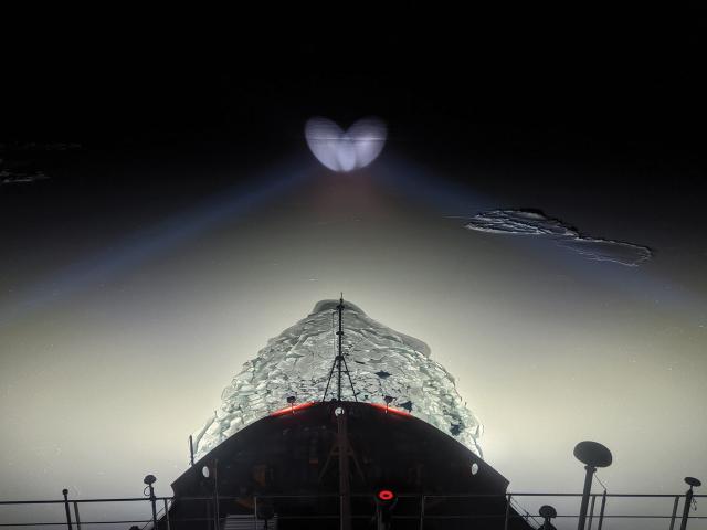 The USCGC Healy (WAGB-20) in the Arctic Ocean, 2019.