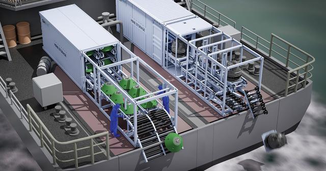 The Cube—a containerized multimission module system to store, launch, and lay larger mines—is currently being developed by a consortium of Danish and Finnish companies. Navy expeditionary mining teams could use such a system on board merchant vessels, barges, or other ships to increase mining capabilities.