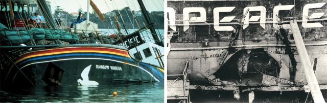 French foreign intelligence sank the Greenpeace ship Rainbow Warrior