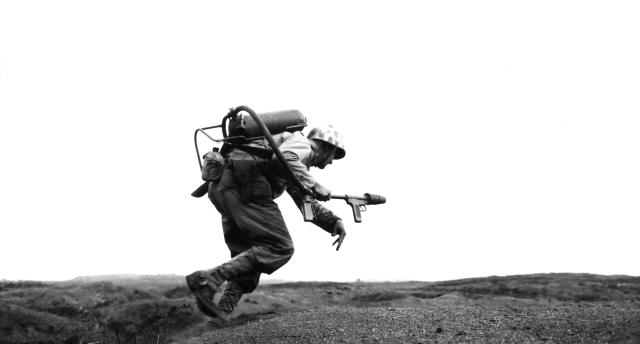 9th Marines flamethrower operator