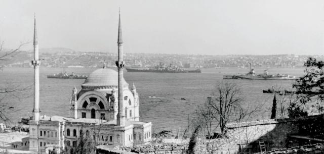USS Missouri in Turkish Straits