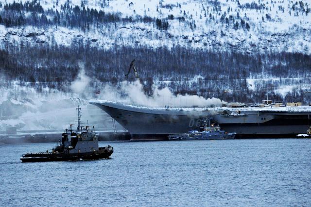 The Russian aircraft carrier Admiral Kuznetsov