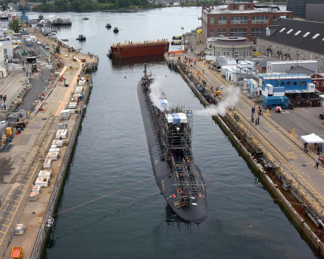 Submarine in Portsmouth Navy Shipyard