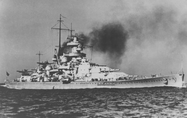 The battle cruiser Scharnhorst, alternately described as a battleship, operated with her sister ship, the Gneisenau, during the early years of World War II, with the pair sinking the British aircraft carrier Glorious and later raiding in the Atlantic.  