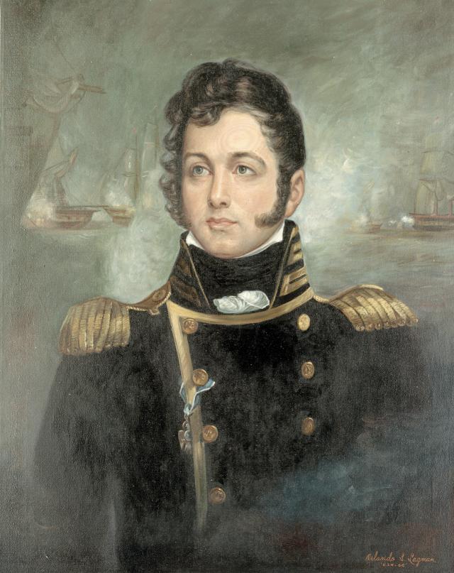 Portrait of Oliver Hazard Perry by Orlando S. Layman