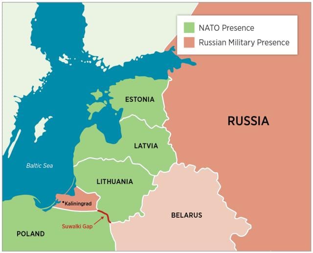 Positioned on the southern Baltic Sea, Kaliningrad is both an opportunity and a challenge for Russia. Its long-range missile capabilities could deny NATO access to the northern Baltic and its regional allies, but sandwiched between Poland and Lithuania and far from the Russian mainland, the exclave also would be hard to defend.