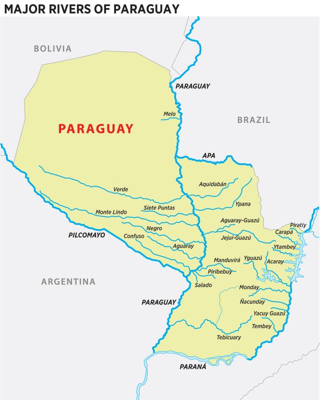 Map of Paraguay