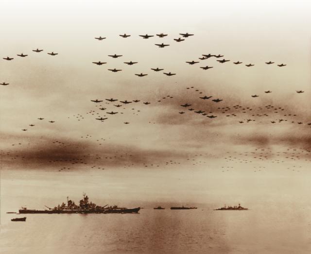 Tokyo Bay and the scene of surrender, “at times so loud they drowned out speech.”