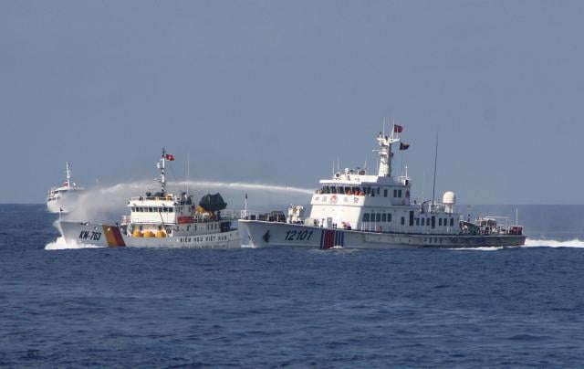 In May 2014, the China Coast Guard used water cannons to expel a Vietnamese marine surveillance ship in disputed waters. If the United States does not challenge China’s maritime aggression, Beijing can use its “claims” on international waters to disenfranchise weaker nations.